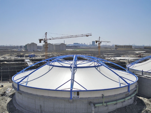秦皇岛市污水池加盖膜结构工程 - 方案